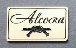 Табличка из Латуни