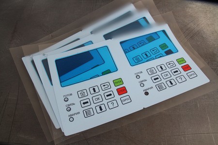 Изготовление лицевой части пленочной клавиатуры. Формовка-1