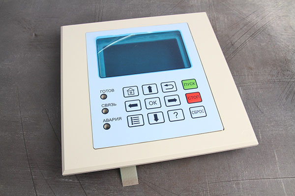 Лицевая панель управления с пленочной клавиатурой