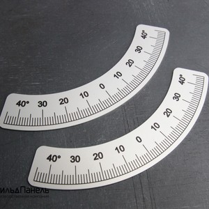 Шкала из анодированного алюминия