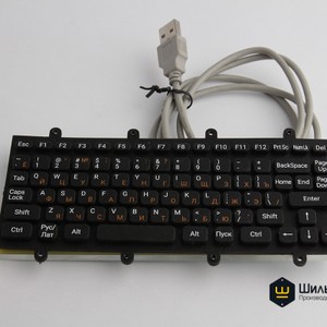 Силиконовая qwerty клавиатура с печатной платой