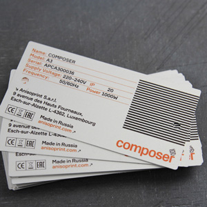 Шильд из анодированного алюминия