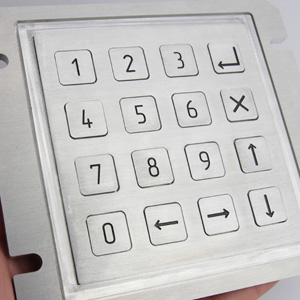 Металлическая клавиатура пылевлагозащищенная