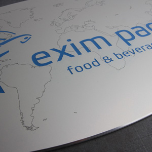 Табличка из анодированного алюминия с затиркой эмали